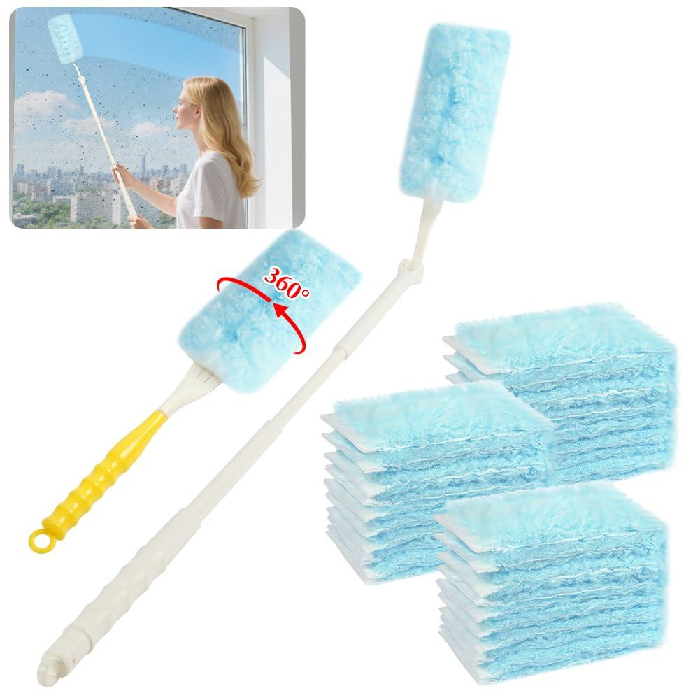 Dripio Stofwisser-navulset, 32-delig, 360°, microvezel, blauw