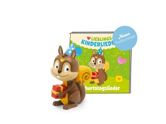 tonies 10000831 Lieblings-Kinderlieder - Geburtstagslieder (Neuauflage) (Beige, Braun, Rot)