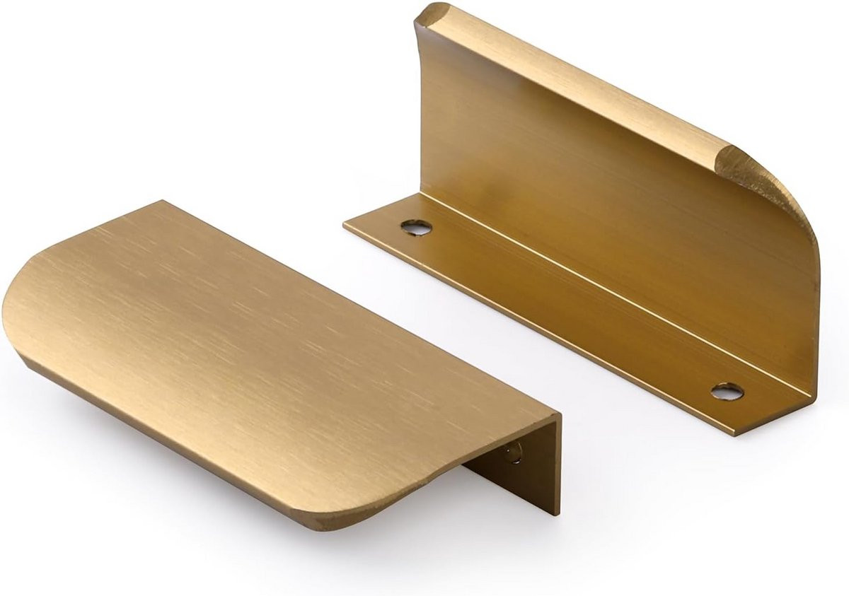 Messing Verborgen Keukengrepen voor het vernieuwen van kasten - Aluminiumlegering - 64mm Gatencentra