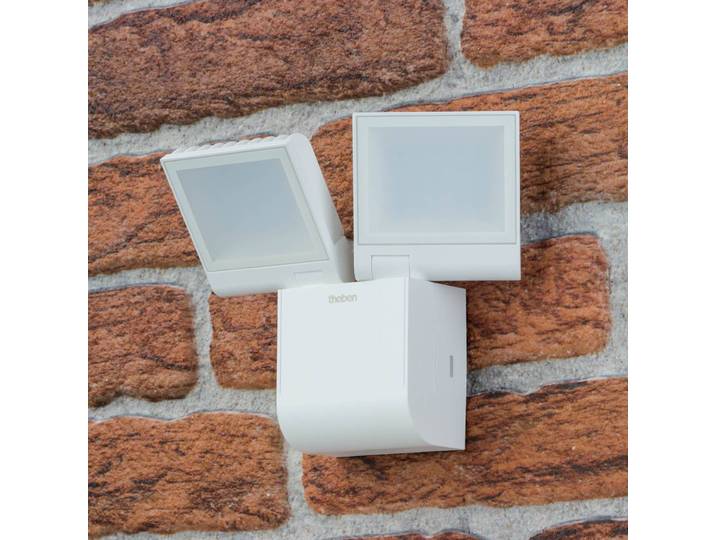 Theben LED Außenwandleuchte theLeda S17-100L, weiß / opal, Kunststoff