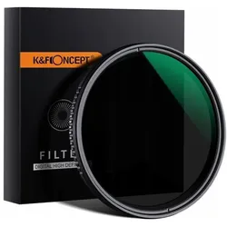 K&F Concept filter 46 mm filter Kf Fader gray adjustable Nd8-nd2000 (46 mm, ND Filter), Objektivfilter, Grau