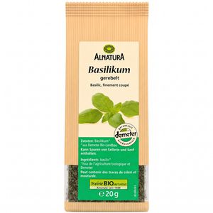 Alnatura Basilikum im Beutel, demeter, BIO, getrocknet und gerebelt, 20 g