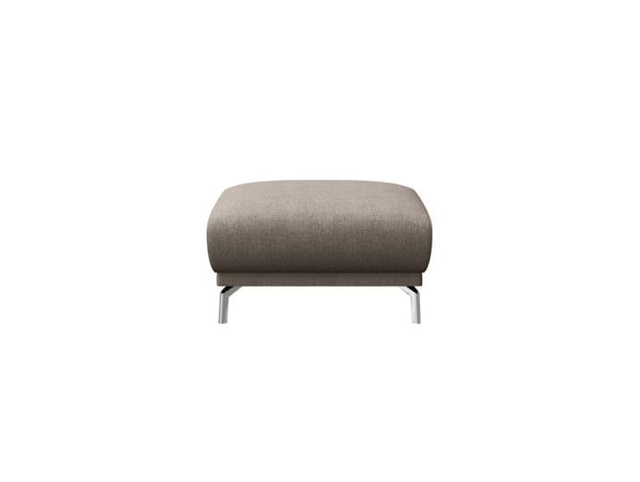 Pouf en polyester brun
