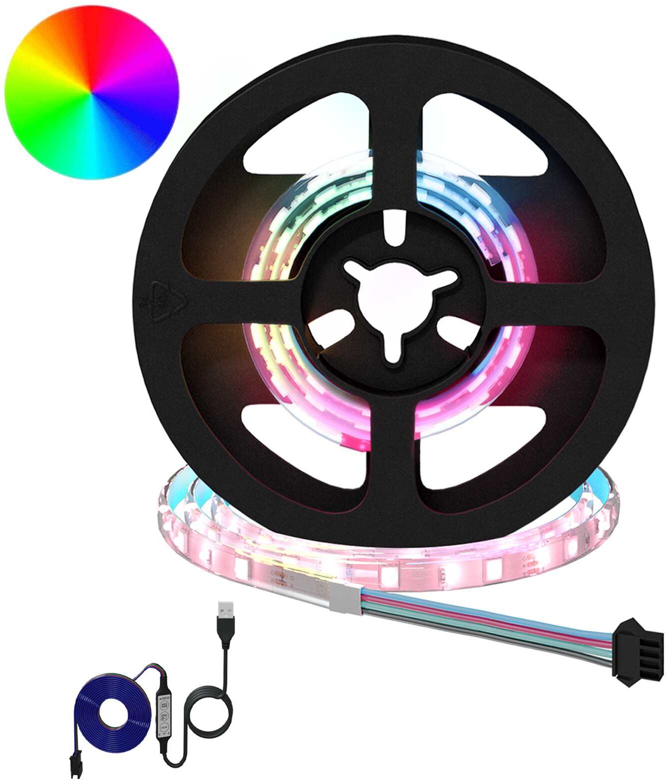 vidaXL Bande LED 2 pc Noir et Transparent Cuivre et plastique