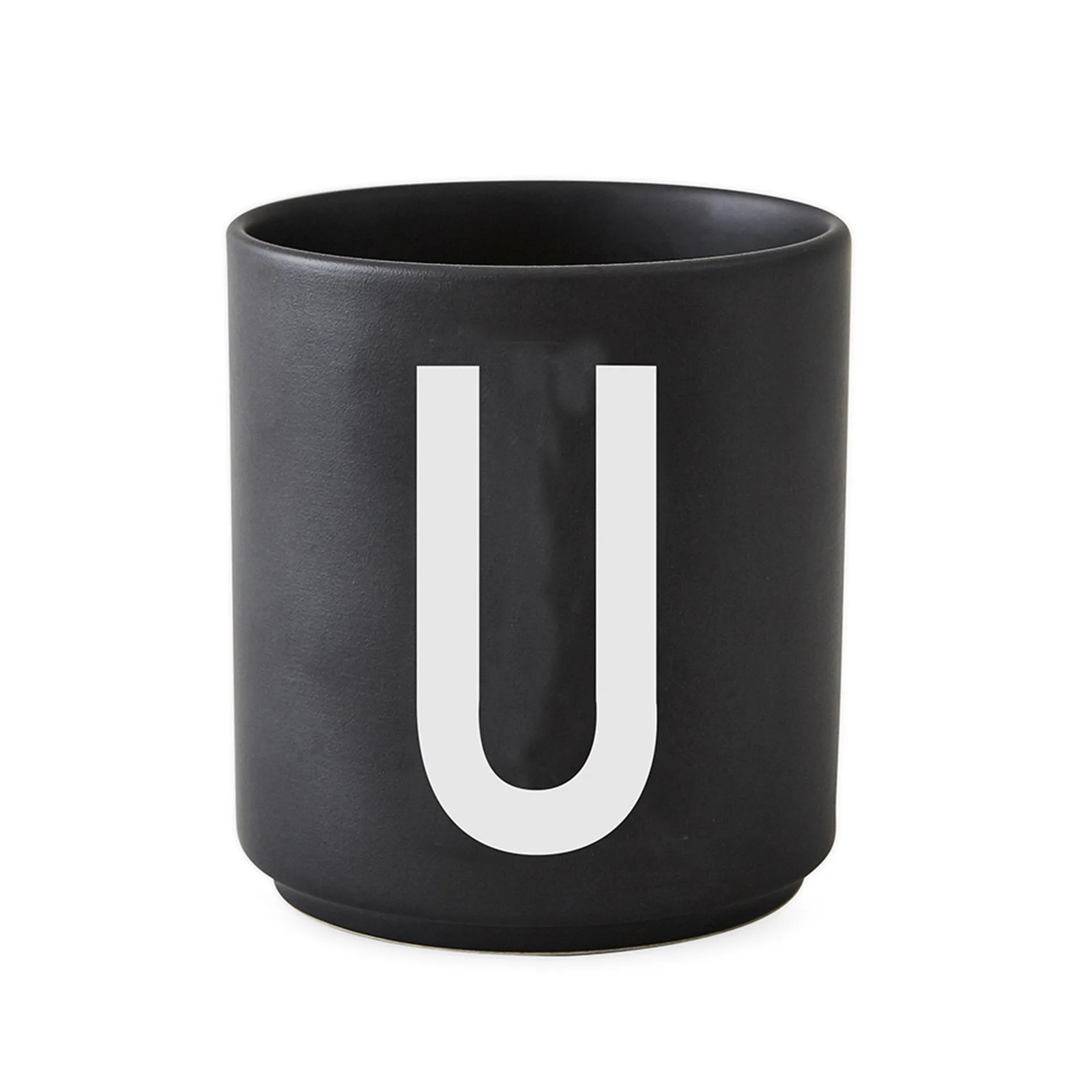 Design Letters keramische beker zwart U