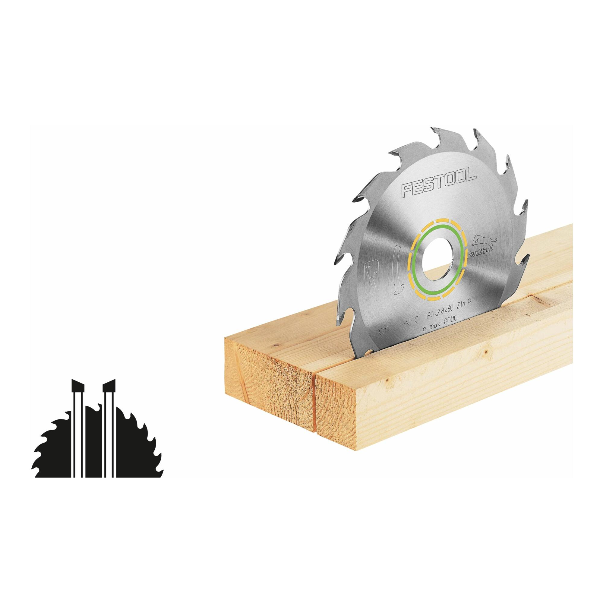 Festool PW12 Panther-Sägeblatt mit 160x2,2x20 mm Abmessungen , 4014549310074 (496301)