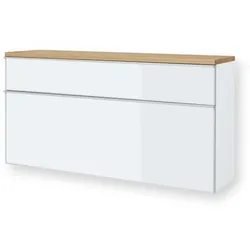Voss Möbel Hängeschuhschrank Gardone Glas Weiß