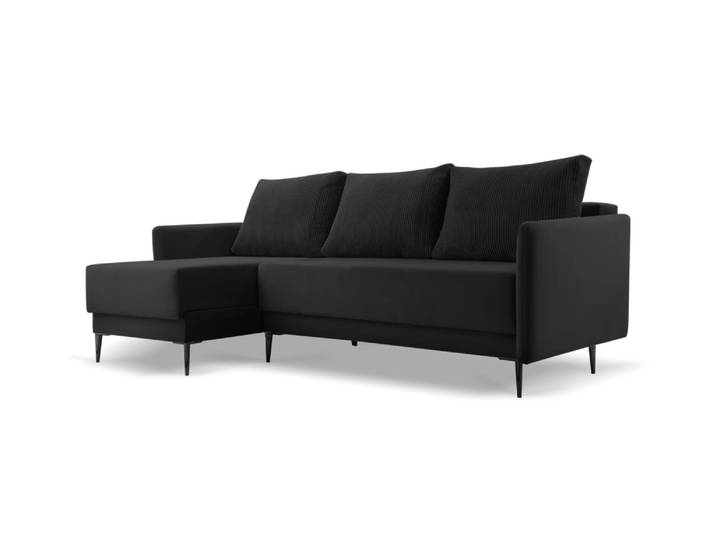 Ecksofa PEDRO Links Schwarz (Poso 135)