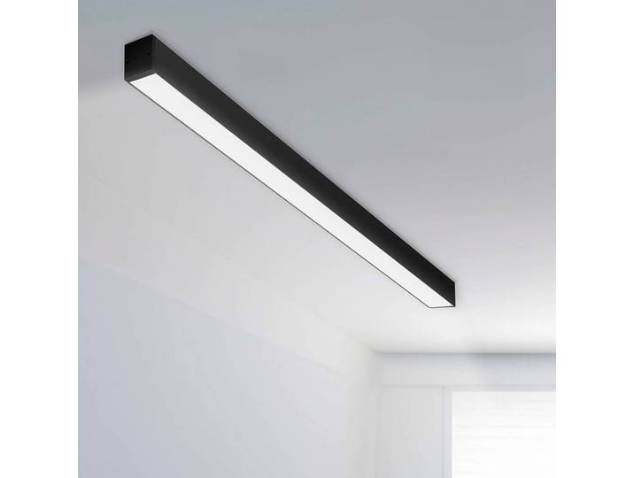 The Light Group SLC LED-Lichtleiste CLICK, schwarz, 140 cm, CCT, DALI, IP20 Click, dimmbar, schwarz, für Wohn- / Esszimmer, Aluminium, Modern, Lichtleiste