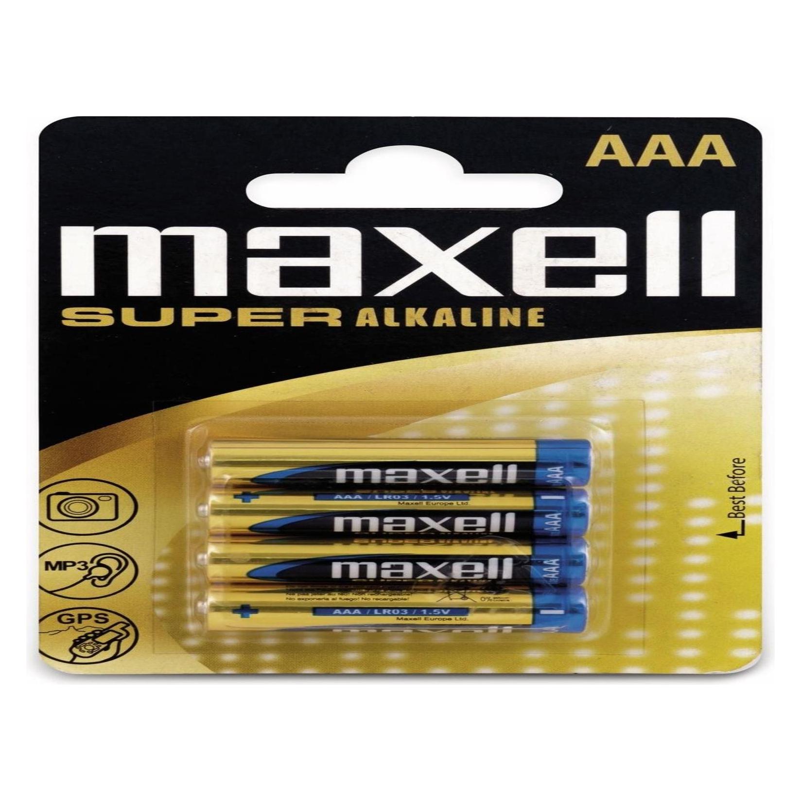 Maxell Batterie AAA Super Alkaline 4 Stück (4 Stk., AAA) (790336)