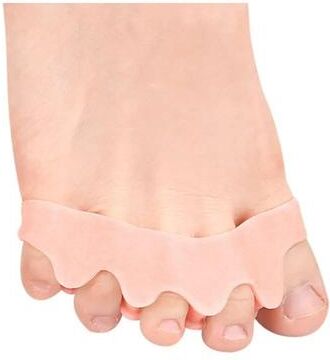 Inspired Living ComfortAlign Silicone Toe Separators For Bunions Soft Gel Bunion Corrector & Hammer Toe Spacer skin Color