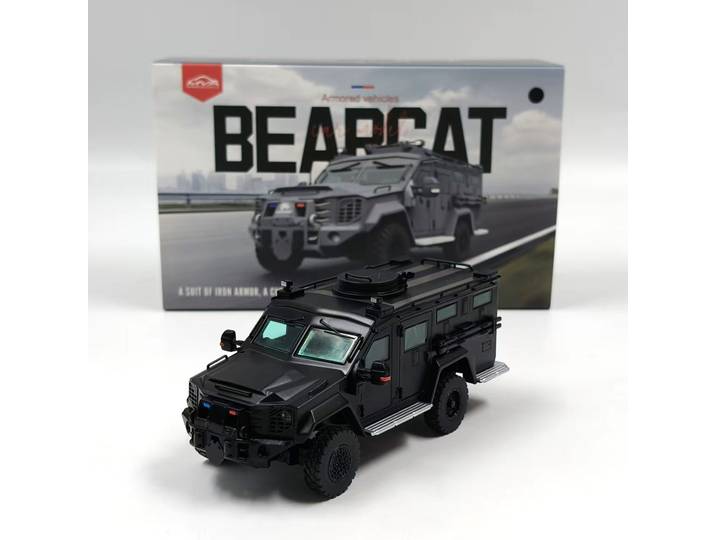 Modèle de voiture en alliage de véhicule blindé Bearcat Panda, échelle 1:64, MVA