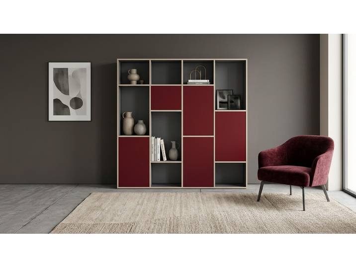 Regal individuell gestalten - Pickawood - Möbel nach Maß Premium Dekore Schwarz Multiplex Kante
