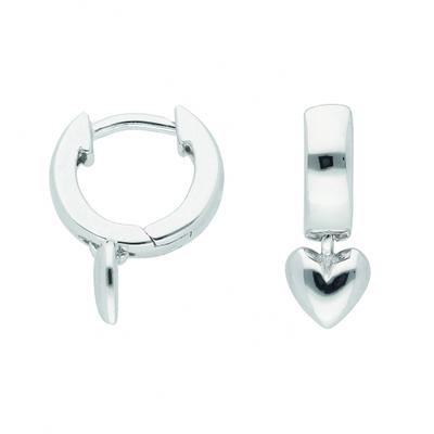 Paar Creolen ADELIA´S "Damen Silberschmuck", silber, Ohrringe, Damen, Damen, Silber 925 (Sterlingsilber), 925 Sterling Silber Silberschmuck für Damen