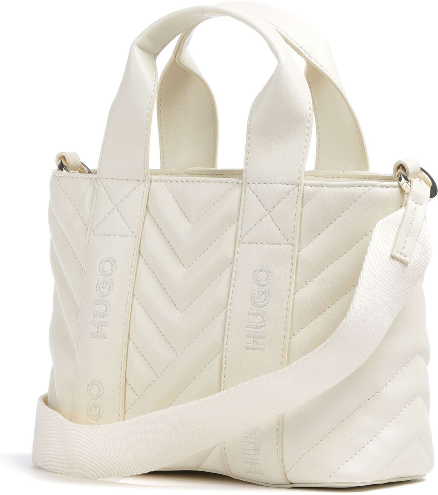 Hugo Becky Handtasche aus Leder, beige