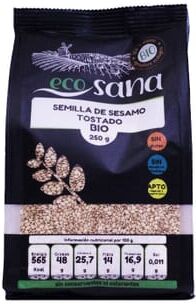 Ecosana SEMENTES DE SÉSAMO TORRADO BIO 250g