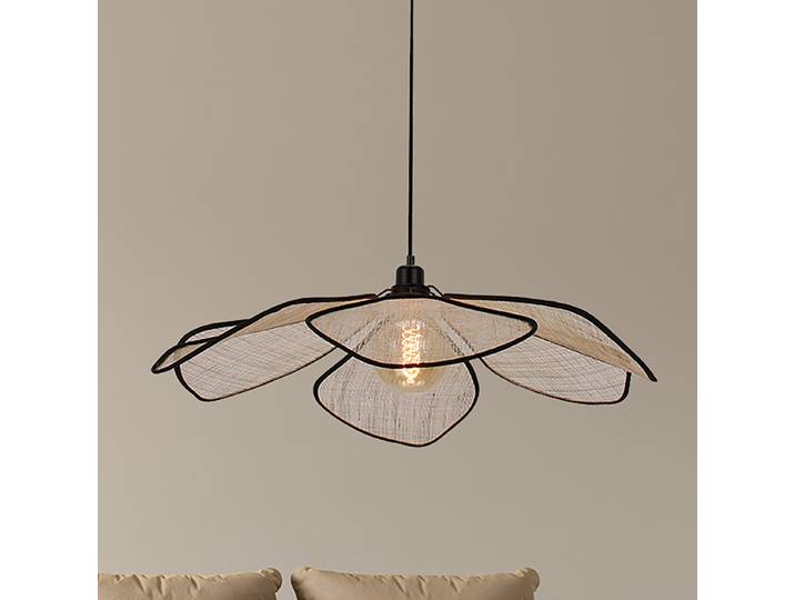 Suspension LumaFlora Ø 80cm Beige Lin E27