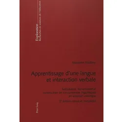 Apprentissage d'une langue et interaction verbale, Schulbücher von Marinette Matthey