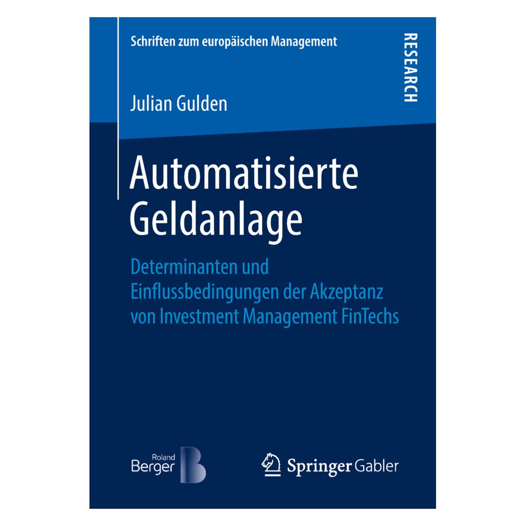 Springer Automatisierte Geldanlage (Deutsch, Softcover, Julian Gulden) (56033191)