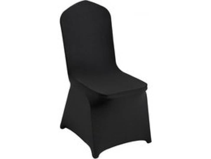 VEVOR Stuhlhussen aus Elastischem Spandex für Klappstühle, Universell Passender Stuhlbezug, Abnehmbare & Waschbare Schonbezüge, für Hochzeiten, Feiertage, Partys, Feiern, Essen (50 Stück, Schwarz)