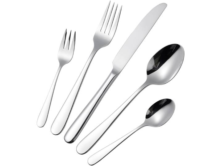 Besteck-Set HANSEATIC BASIC , silberfarben, 30 Stk., Edelstahl 18/10, Essbesteck-Sets, Besteck-Set, modischer Klassiker