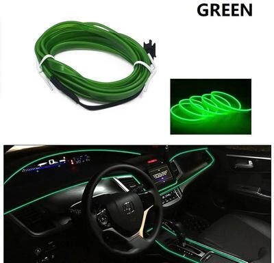 Uplift Essentials Automotive Ambient Interior Glow Strips green 200 In usb Plug