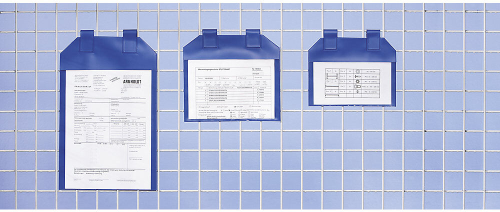 kaiserkraft Dokumenten-Einstecktasche, magnetisch, DIN A5, mit Regenschutzklappe, VE 50 Stk