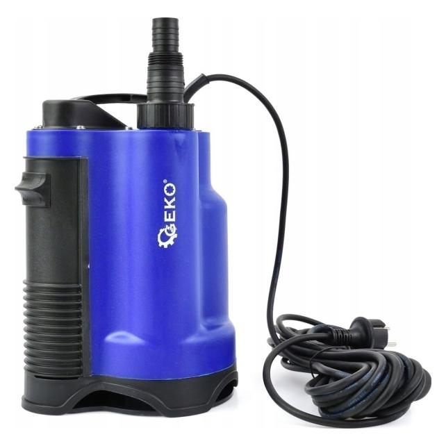 GEKO Pompa plastik do brudnej wody 750W z wbudowanym pływakiem (4) (Schmutzwasserpumpe) (G81459)