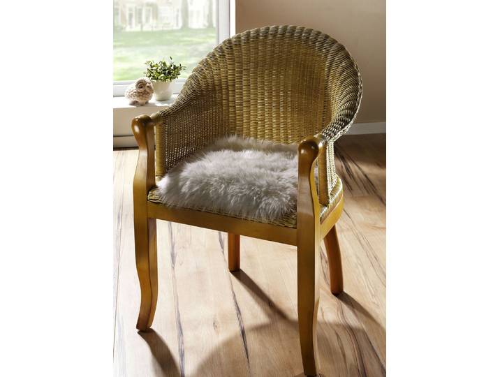 Merino-Lammfell-Sitzauflage in Tierform, Taupe