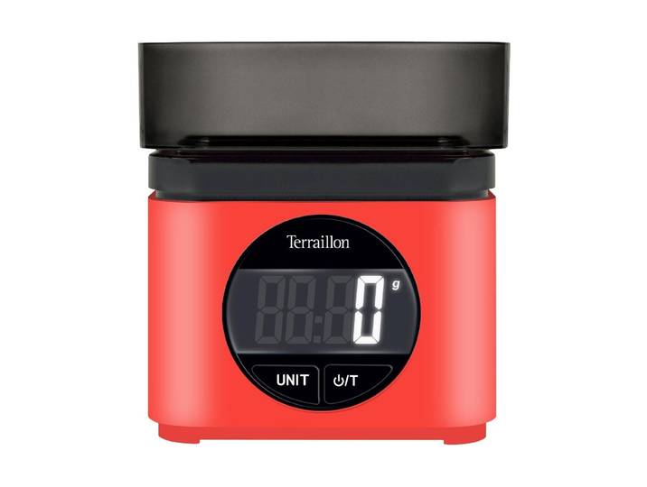 Küchenwaage TERRAILLON Terraillon BA22 Mythique rot , rot, B:14cm H:16,5cm, Kunststoff, Küchenwaagen, Küchenwaage