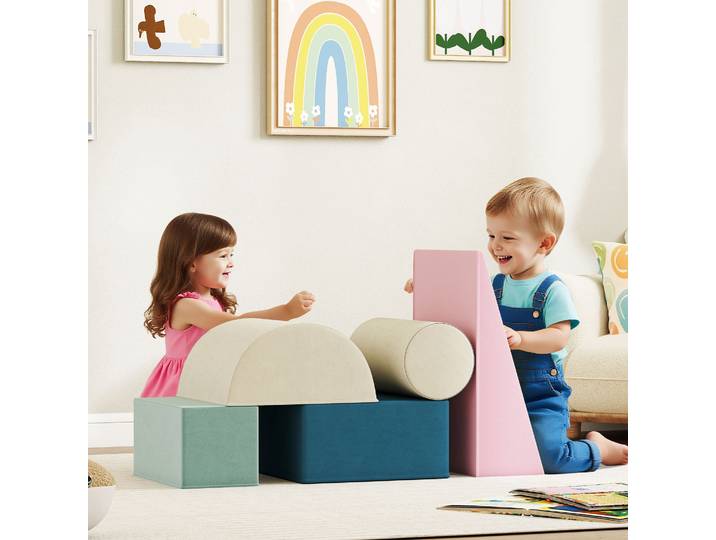 AIYAPLAY Blocs de Mousse Enfants Psychomotricité Multicolore