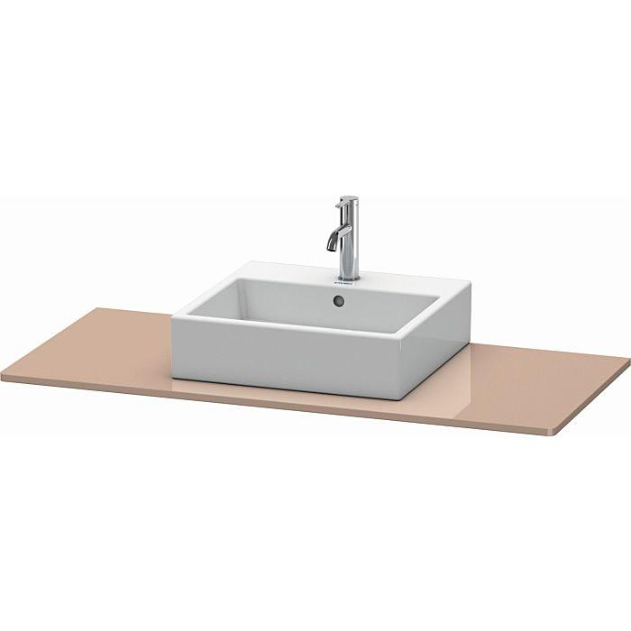 Duravit XSquare Konsole XS060D08686 80x55cm, mit 1 Ausschnitt, cappuccino hochglanz