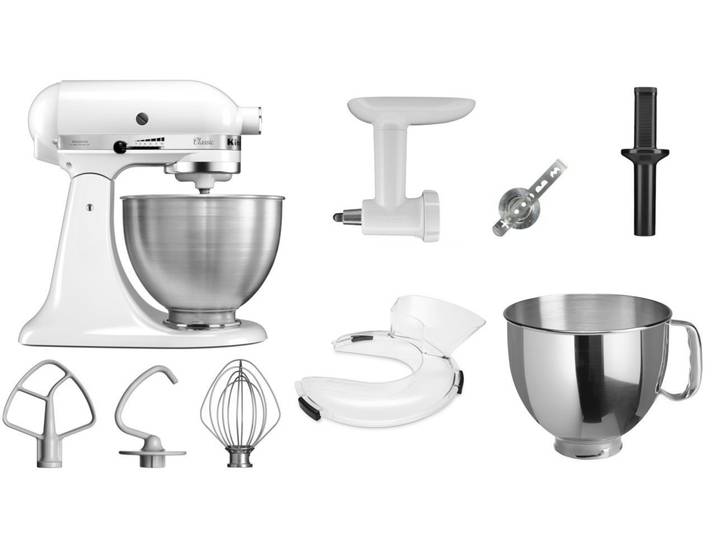 KitchenAid Küchenmaschine KitchenAid 4,3 L 5K45SS Classic Küchenmaschine Set 4