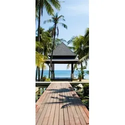 Scheurich Türfolie Tropical Beach, für Innen- Außentüren