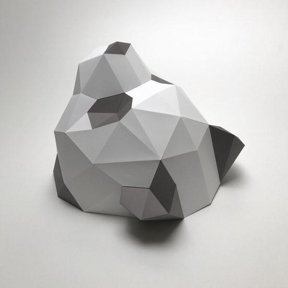 Assembli Panda DIY Paper Kit voor volwassenen, wandmontage