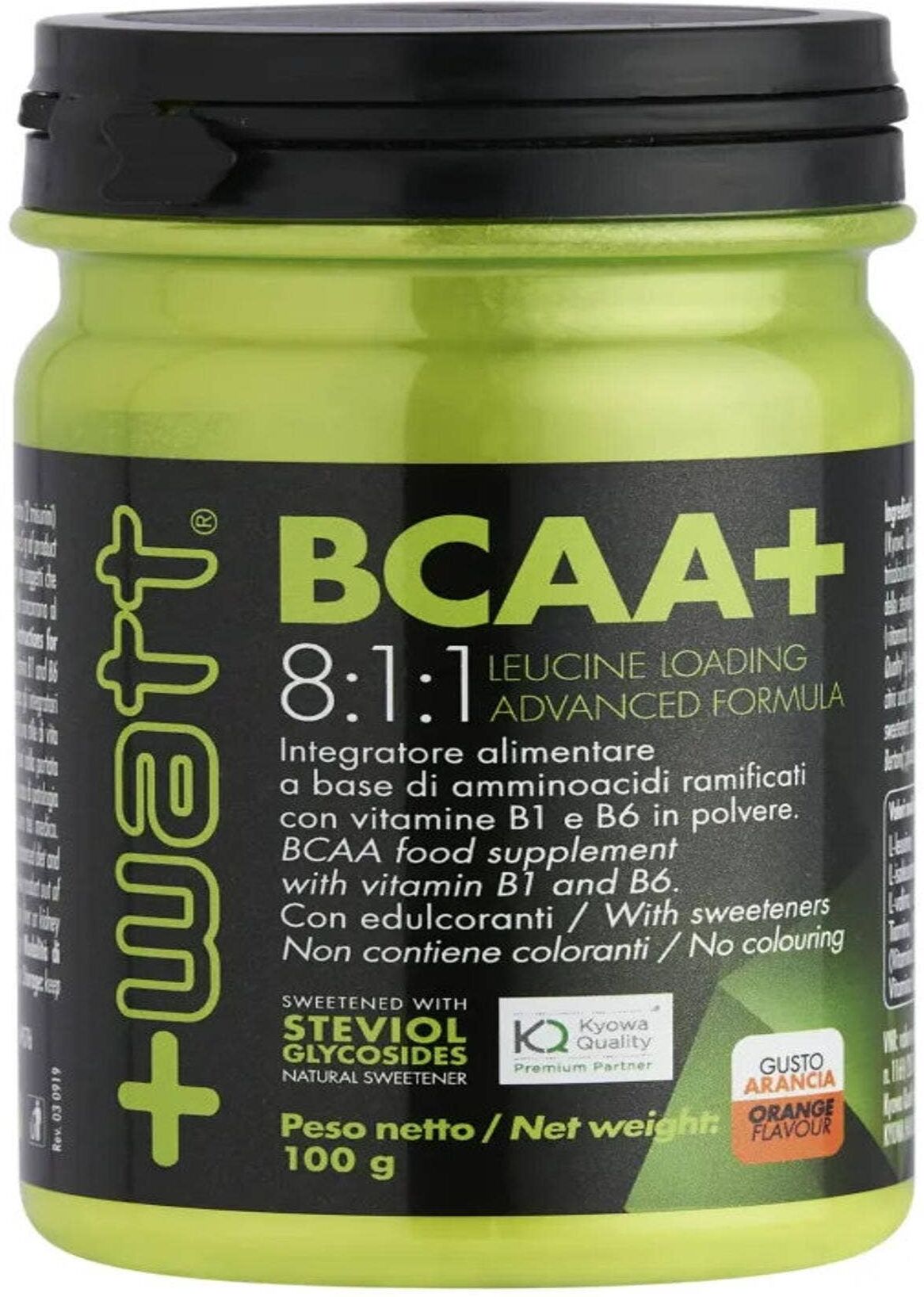 +WATT Bcaa+ 8:1:1 Polvere 100 Grammi 