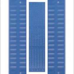 PROREGAL Orthogonale Schlitzplatte | HxB 197,5x45,6cm | Lichtblau