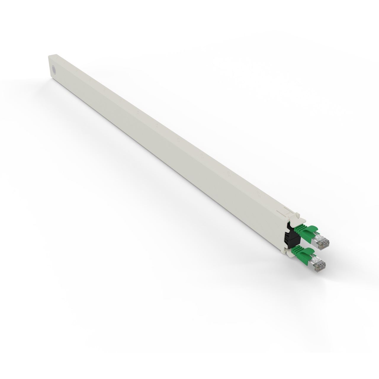 Patchbox Kassette Cat 6A 30HE STP 1,8m grün