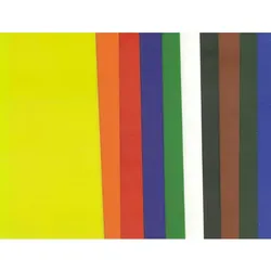 Wachsplatten "Bunt", 20 x 10 cm, 10 Stück