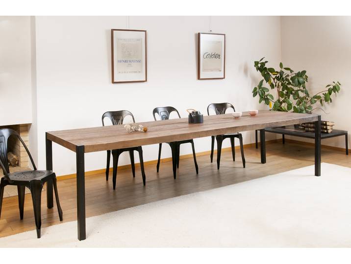 Grande table de repas en chêne Barcelone