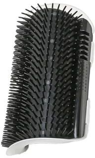 Uplifted Goods Cat Grooming Massager Brush With Soft Bristles For Gentle Hair Removal black 4.92x3.94in