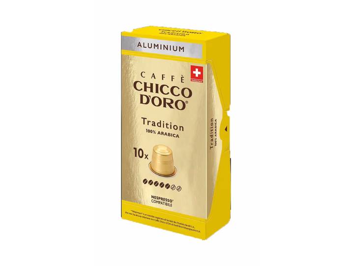 Chicco D Oro capsules Tradition 100% Arabica Kaffee – Nespresso Kapseln – braun'