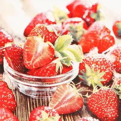 Home Fashion, Tasty Strawberries, Lunch-Servietten aufgefaltetes Maß 33 cm x 33 cm, im Viertelfalz, 20 Stück pro Pack