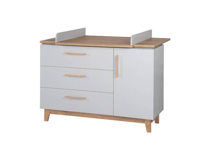 Roba Wickelkommode Caro, Grau, 134.5x104x78 cm, Babymöbel & Kindermöbel, Babyzimmer, Wickelkommoden & Zubehör, Wickelkommoden