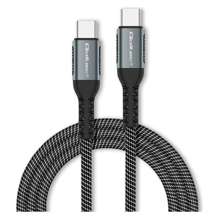 Qoltec 52357 USB 2.0 type C Cable (1 m, USB 2.0, 100 W) (52357)