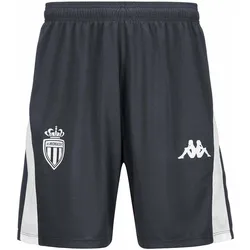 Kappa, Herren, Sporthose, Kurz AS Monaco Ahora Pro 8 2024/25 (XXL), Weiss, Grau