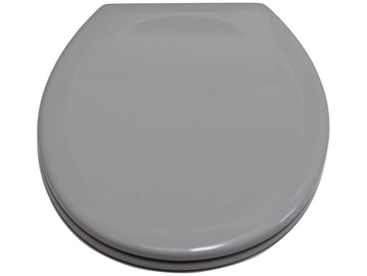WC-Sitz ADOB Limone , grau, Duroplast, WC-Sitze, WC-Sitz, sehr stabil, Edelstahlscharniere