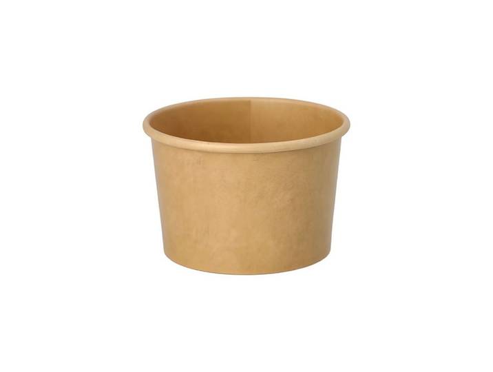 PAPSTAR Einwegbecher Eisbecher, Pappe 150 ml Ø 8,6 cm, 5,2 cm braun 1000 Stk, Pappe, beschichtet