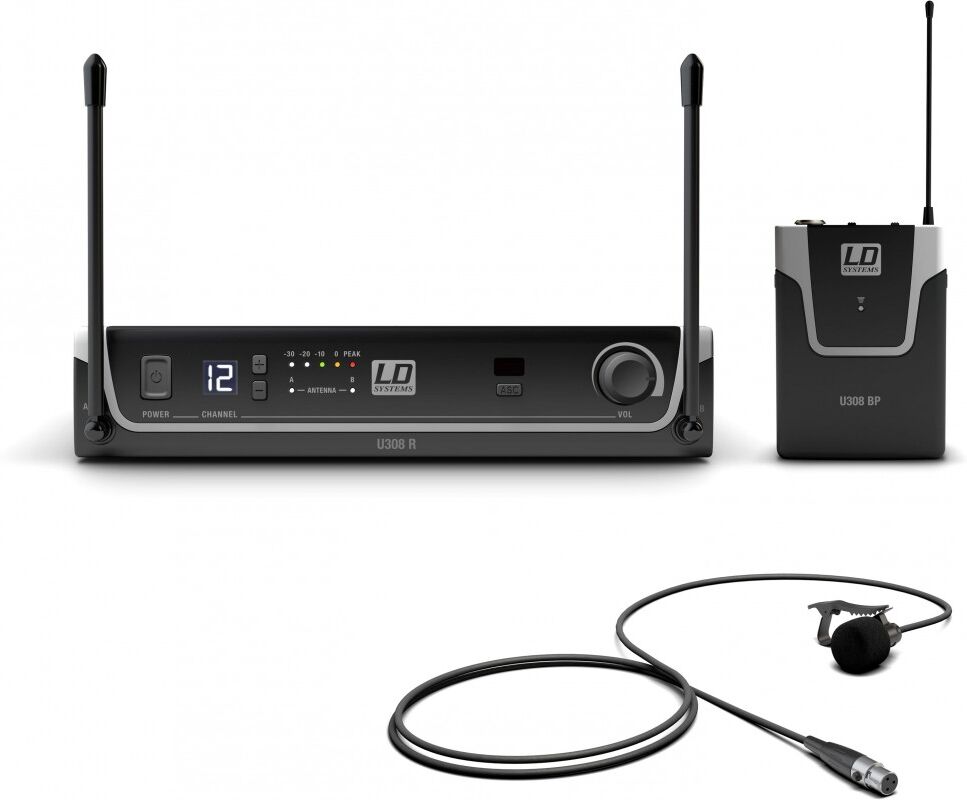 LD Systems U308 Bpl Funksystem Mit Bodypack Und Lavalier Mikrofon
