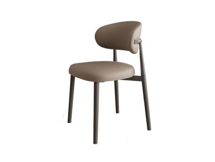OUTIFUOTPP Nordic Esszimmer Stuhl Hause Moderne Einfache Rückenlehne Licht Luxus PU Leder Stühle Restaurant Wohnzimmer Möbel(1)